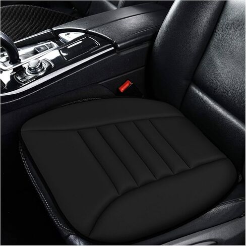 Car Seat Cushion, Breathable Driver Seat Protector with 1.2" Thick Comfortable Memory Foam, Universal Non-Slip Chair Pillow Pressure Relief Cushion Pad for Car Home Office (Black) in Saudi Arabia
