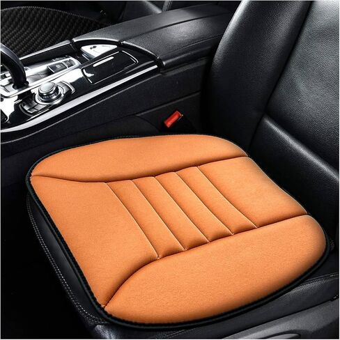 Car Seat Cushion, Breathable Driver Seat Protector with 1.2" Thick Comfortable Memory Foam, Universal Non-Slip Chair Pillow Pressure Relief Cushion Pad for Car Home Office (Black) in Saudi Arabia