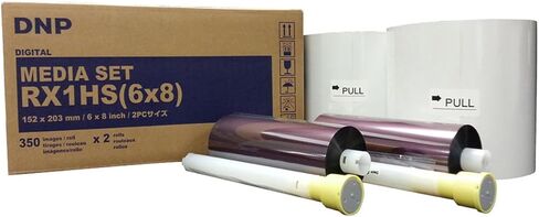 DNP Print Media for DS-RX1HS High Speed Dye Sub Printer - 6x8" 350 Prints Per Roll; 2 Rolls Per Case (700 Total Prints) in Kuwait