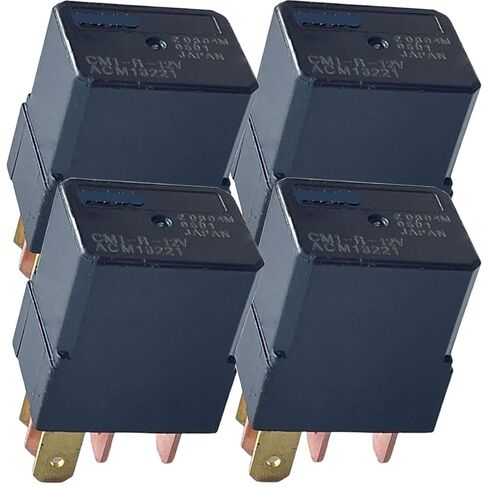4pcs CM1-R-12V Micro-ISO 5-Pin SPDT Automotive Relay 12V 35A, with Resistor, Sealed Plug-in – Compatible with OE MR515994 (Select Mitsubishi), ACM13221; Cross 4133-S-DC12V-C-R-ZZ in Kuwait