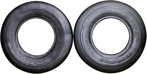 Antego Tire & Wheel (Set of 2) 13x5.00-6 Tires for Mowers and Go-Karts - Tubeless 4 Ply - Fits on Various John Deere, Husqvarna, Scag and more Models in Saudi Arabia