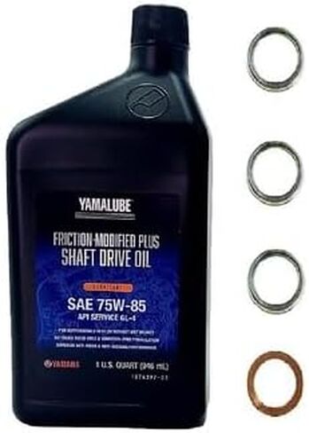Yamaha Kodiak 450 (2003-2024) all Models Differential/Gear Oil Change Kit 1 Quarts ACC-SHAFT-PL-32/ Washers in Saudi Arabia