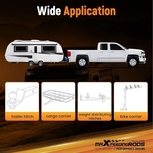 maXpeedingrods Class 3 Trailer Hitch, 2 Inch Receiver, Tow Hitch Receiver for Mitsubishi Montero 1992 1993 1994 1995 1996 1997 1998 1999 2000 in Saudi Arabia