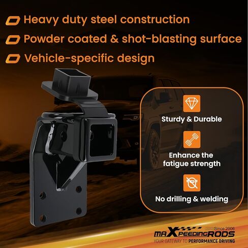 maXpeedingrods Class 3 Trailer Hitch, 2 Inch Receiver, Tow Hitch Receiver for Mitsubishi Montero 1992 1993 1994 1995 1996 1997 1998 1999 2000 in Saudi Arabia