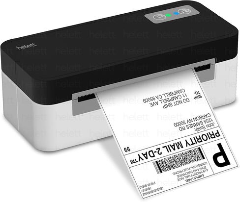 helett® H30C Lite USB Direct Thermal 4×6 Shipping Label Printer(Barcode) Adjustable Label Size|203DPI Resolution|152mm/s Printing Speed Compatible with Windows,Mac,Linux Chrome OS in Kuwait