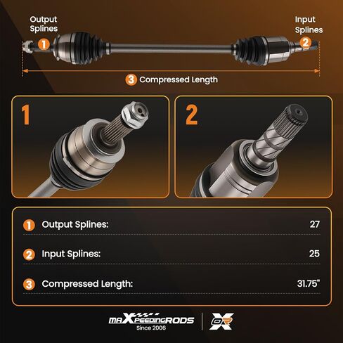 maXpeedingrods Front CV Axle Shaft Assembly for Subaru Forester 2014-2018, Impreza 2017-2023, 2.0L 2.5L, Driver or Passenger Side, Replace# 3905619710, 28321SG000, 28321SG010 in Saudi Arabia