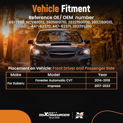 maXpeedingrods Front CV Axle Shaft Assembly for Subaru Forester 2014-2018, Impreza 2017-2023, 2.0L 2.5L, Driver or Passenger Side, Replace# 3905619710, 28321SG000, 28321SG010 in Saudi Arabia