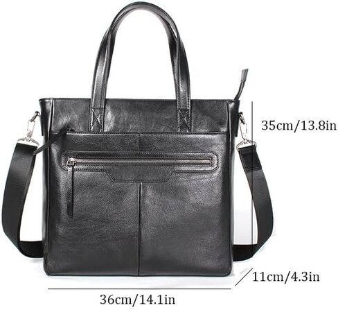 Briefcase for Men Top Layer Cowhide Business Casual Bag Shoulder in Kuwait