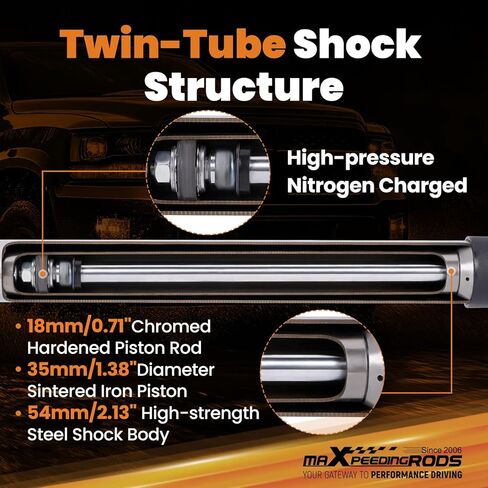 maXpeedingrods 0-2.5" Rear Lift Shocks for Chevy Tahoe Avalanche Yukon 2007-2020 in Saudi Arabia