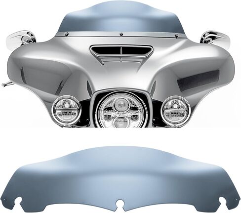JMTBNO Smoke 9" Wave Windshield Windscreen Compatible for 2014-2024 Harley Davidson Touring Street Glide/Electra Glide/Ultra Limited/Tri Glide FLHT FLHX FLHXS FLHTK in Saudi Arabia