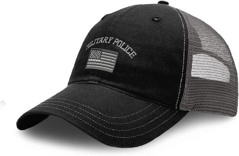 Custom Richardson Soft Mesh Cap Hat Embroidered Us Flag Army Military Police Embroidery Cotton in Saudi Arabia