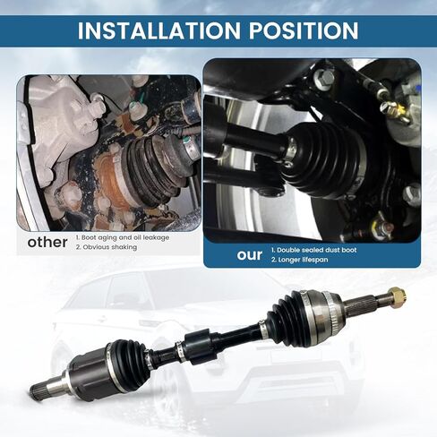 Front Left CV Axle Shaft Assembly Compatible with Toyota Camry 2007-2017, Lexus ES350 2007-2022, Toyota Avalon 2008-2018 Automatic Trans, 66-5279 CV Joint Axle Drive Shaft Front Driver Side 4342006510 in Saudi Arabia