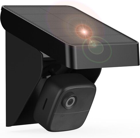 لوحة شمسية لكاميرات Blink Outdoor 4 (الجيل الرابع)/XT3/XT2/XT - مقاومة للطقس IP67 مع بطارية ممتدة 3300 مللي أمبير في الساعة، زاوية قابلة للتعديل للشمس المثالية، طاقة أمان لاسلكية (أسود، عبوة واحدة) in Saudi Arabia