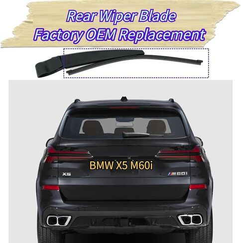 الخلفية ممسحة بليد ل BMW X5 G05 2019-2025 2024 2023 2022 2021 2020 M M50i M المنافسة M60i sDrive40i xDrive40i xDrive50e xDrive50i نماذج | شفرة ممسحة الزجاج الأمامي الخلفية البديلة من OEM in Saudi Arabia