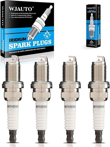 Iridium Spark Plugs 4 Pack, Pre-Gapped Sparkplugs OEM Replacement for Chevrolet Prizm, Pontiac Vibe, Toyota Celica Corolla Matrix MR2 Spyder, 1.8L L4 in Kuwait