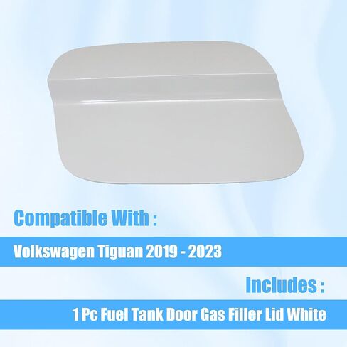 GXARTS Fuel Gas Tank Cap Cover White Fuel Tank Door Gas Filler Lid 5NN809909 5NN809909A 5NN-809-909-A Compatible With Volkswagen Tiguan 2019 2020 2021 2022 2023 Filler Door Lid White in Saudi Arabia
