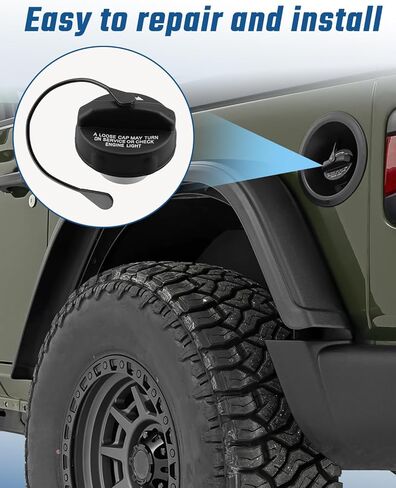 Fuel Filter Cap Fit for Wrangler JL 2018-2022 for Jeep Gladiator Fit for Dodge Challenge 2020 2021 2022 Replace 68484447AA 68484447AB in Saudi Arabia