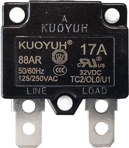 قاطع الدائرة KUOYUH سلسلة 88AR 125/250VAC 50/60 هرتز (3-20 أمبير) (1 قطعة) (20 أمبير) in Kuwait