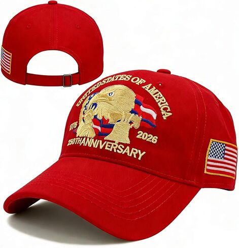 United States 250th Anniversary Hat, Adjustable Embroidery，Eagle & Liberty 250 Year American Anniversary Hat in Saudi Arabia
