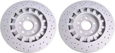 Front Brake Rotors set of 2 Compatible With Maserati Ghibli Quattroporte 2014-2019 670030935 in Saudi Arabia