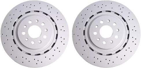 Front Brake Rotors set of 2 Compatible With Maserati Ghibli Quattroporte 2014-2019 670030935 in Saudi Arabia
