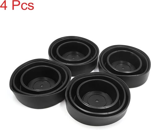 uxcell Universal 4Pcs Black Rubber Housing Seal Cap Dust Cover for Car LED Headlight in Saudi Arabia