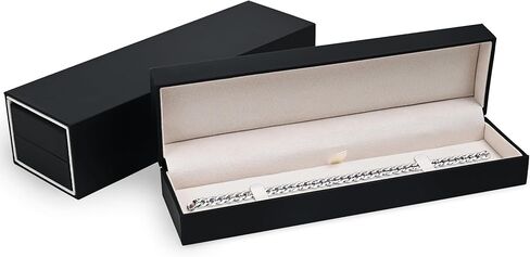 Ultra Smooth Soft Touch Bracelet Box - Bracelet & Necklace Box for Women & Men - Luxury Jewelry Box with Sleeve, Suede Interior & Secure Tabs - Ideal for Bracelet Jewelry Gift Box in Saudi Arabia