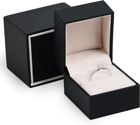 Ultra Smooth Soft Touch Bracelet Box - Bracelet & Necklace Box for Women & Men - Luxury Jewelry Box with Sleeve, Suede Interior & Secure Tabs - Ideal for Bracelet Jewelry Gift Box in Kuwait