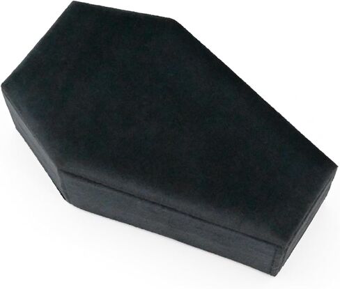 Mini Coffin-Shaped Gothic Jewelry Box for Storing Rings, Earrings, Necklaces, and Bracelets. in Kuwait
