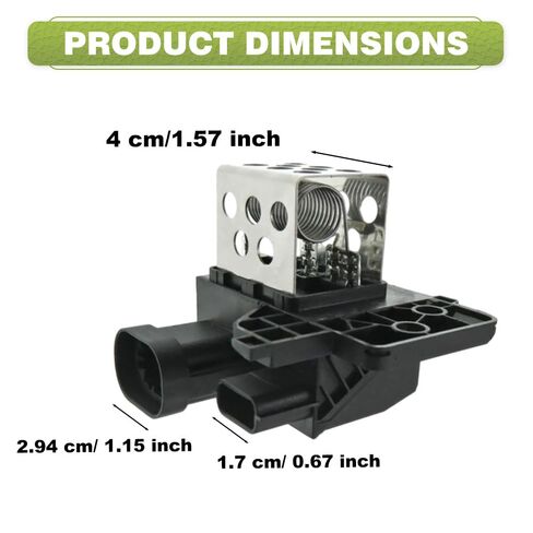 Radiator Fan Blower Motor Resistor, HVAC Fan Blower Motor Resistor Compatible with Dacia Duster Logan Mcv II Sandero, Replaces 255502585R, 255503792R, 255501295R, K109147 in Kuwait