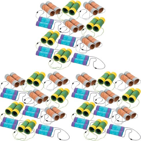 Fun Express Craft Tube Binoculars - Crafts for Kids and Fun Home Activities - VBS Vacation Bible School Supplies/Decor - Craft Kit -12 in Saudi Arabia