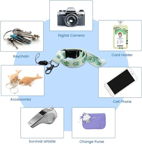 HL Hope&Luck Cute Dinosaur Lanyards for Id Badge Holder with Retractable Badge Reel Clip, Green Dinosaur ID Card Holder with Breakaway Lanyard, Nurse Teacher Office Gifts in Saudi Arabia