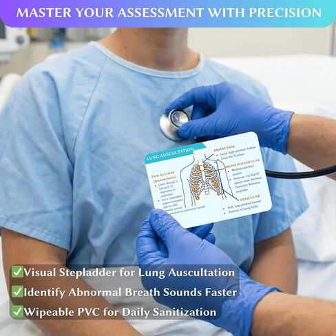شارة معالج الجهاز التنفسي مع بكرة - دليل الأصدقاء لشارة RT المقاومة للماء: تسمع الرئة، والأكسجين عالي التدفق، وحجم المد والجزر، وتشخيصات التهوية - هدايا وإكسسوارات المعالج التنفسي in Kuwait