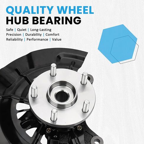 Rear Left Wheel Hub Bearing Steering Knuckle Assembly 698-413 for 2006-2010 Mercury Mountaineer for 2006-2010 Ford Explorer for 2007-2010 Ford Explorer Sport Trac in Saudi Arabia