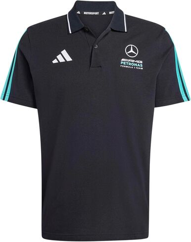 أديداس مرسيدس - قميص بولو AMG Petronas Formula One للرجال DNA (M) أسود in Saudi Arabia
