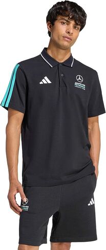 أديداس مرسيدس - قميص بولو AMG Petronas Formula One للرجال DNA (M) أسود in Saudi Arabia