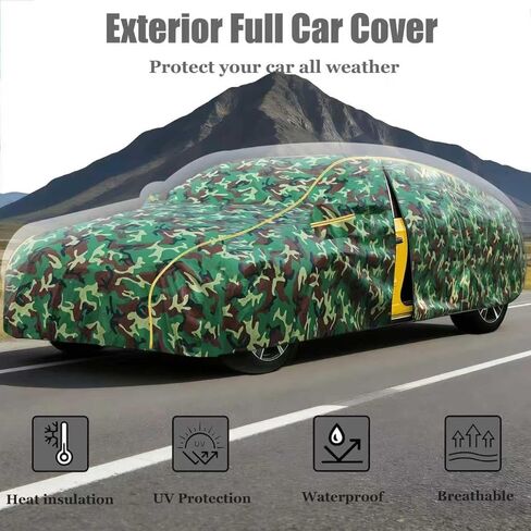 Sedan Car Cover for Ford Pinto 2-Door Sedan 1973-1979 丨All Weather Car Tarpaulin Full Coverage Outdoor Cover Rain Sun Snow UV Protection Indoor Dust and Scratch Resistant in Saudi Arabia