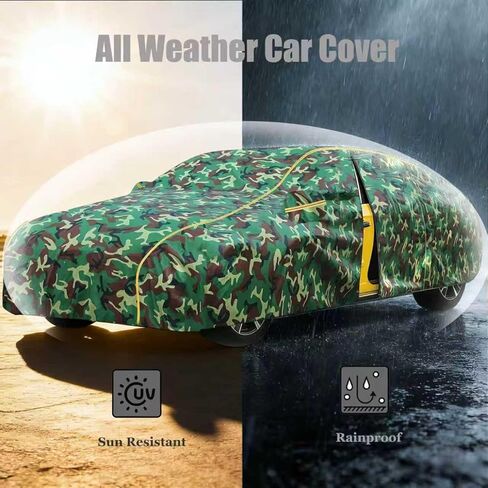 Sedan Car Cover for Ford Pinto 2-Door Sedan 1973-1979 丨All Weather Car Tarpaulin Full Coverage Outdoor Cover Rain Sun Snow UV Protection Indoor Dust and Scratch Resistant in Saudi Arabia