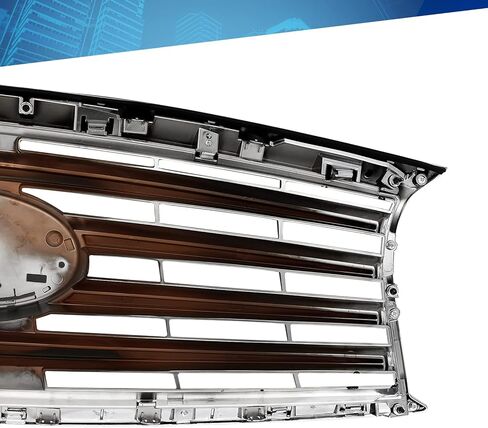 شبكة علوية للمصد الأمامي من PENSUN تناسب 2013 2014 2015 إنفينيتي JX35 QX60 شواء كروم (مع حامل كاميرا) in Saudi Arabia