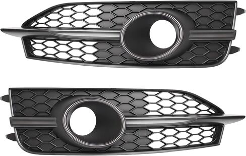 المصد الأمامي شبكات مصابيح الضباب مناسبة لأودي A7 S7 S-Line 2012-2015 غطاء مصباح الضباب الشبكي على شكل قرص العسل إطار زوج السائق والركاب يستبدل 4G8807681C9B9 4G8807682C9B9 in Kuwait