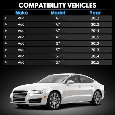 المصد الأمامي شبكات مصابيح الضباب مناسبة لأودي A7 S7 S-Line 2012-2015 غطاء مصباح الضباب الشبكي على شكل قرص العسل إطار زوج السائق والركاب يستبدل 4G8807681C9B9 4G8807682C9B9 in Kuwait