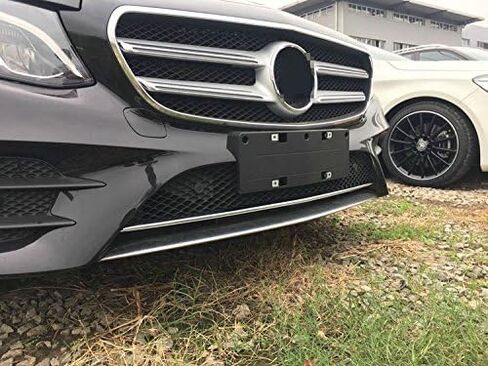 صالح لمرسيدس بنز جديد E-Class W213 E300 سيدان سبورت 2017 2018 2019 2020 كروم الجبهة السفلى غطاء مصبغة الشواية الزخارف in Saudi Arabia