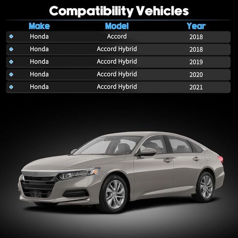 71164TVAA00 زوج دعامة دعم الشبكة السفلية الأمامية مناسب لـ 2018-2022 Honda Accord Sedan Hybrid Bumper Retainer مجموعة تقوية للسائق والراكب يستبدل 71164-TVA-A00 71169-TVA-A00 in Kuwait