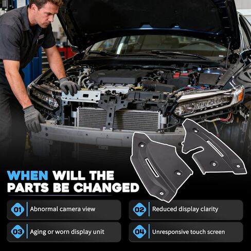 71164TVAA00 زوج دعامة دعم الشبكة السفلية الأمامية مناسب لـ 2018-2022 Honda Accord Sedan Hybrid Bumper Retainer مجموعة تقوية للسائق والراكب يستبدل 71164-TVA-A00 71169-TVA-A00 in Kuwait