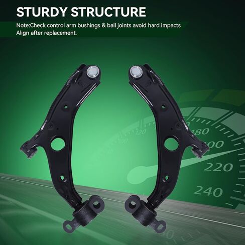 AUQDD 2Pc Suspension Front Lower Control Arm and Ball Joint Assembly Fit For 2014-2017 2018-2021 Ma-zda 6, 13-16 CX-5 (OE # K623521 K623522 520-339 520-340 CMS761213 CMS761185 G46C34350 G46C34300G) in Saudi Arabia