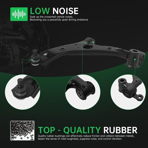 AUQDD 2Pc Suspension Front Lower Control Arm and Ball Joint Assembly Fit For 2014-2017 2018-2021 Ma-zda 6, 13-16 CX-5 (OE # K623521 K623522 520-339 520-340 CMS761213 CMS761185 G46C34350 G46C34300G) in Saudi Arabia