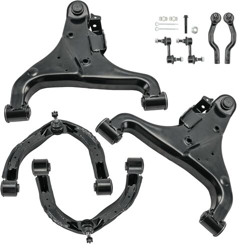 PHILTOP 8Pcs Front Upper + Lower Control Arms W/Ball Joint Fit for Nissan TITAN 2004-2015 Armada 2005-2015 Pathfinder Armada 2004 INFINITI QX56 2004-2010, 2 Sway Bar End Link, 2 Outer Tie Rod End in Kuwait