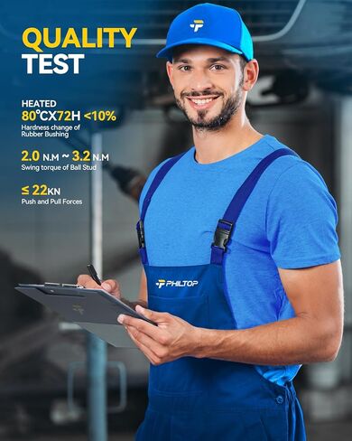 PHILTOP 8Pcs Front Upper + Lower Control Arms W/Ball Joint Fit for Nissan TITAN 2004-2015 Armada 2005-2015 Pathfinder Armada 2004 INFINITI QX56 2004-2010, 2 Sway Bar End Link, 2 Outer Tie Rod End in Kuwait