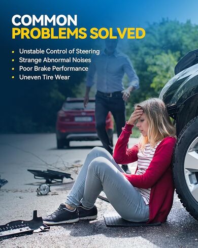 PHILTOP 8Pcs Front Upper + Lower Control Arms W/Ball Joint Fit for Nissan TITAN 2004-2015 Armada 2005-2015 Pathfinder Armada 2004 INFINITI QX56 2004-2010, 2 Sway Bar End Link, 2 Outer Tie Rod End in Kuwait