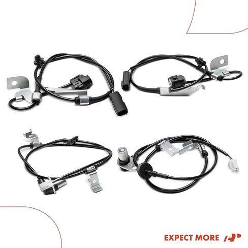 مستشعر سرعة العجلات ABS 4 قطع ممتاز - أمامي وخلفي لمازدا RX-8 RX8 2004 05 06 07 08 09 10 2011 in Saudi Arabia
